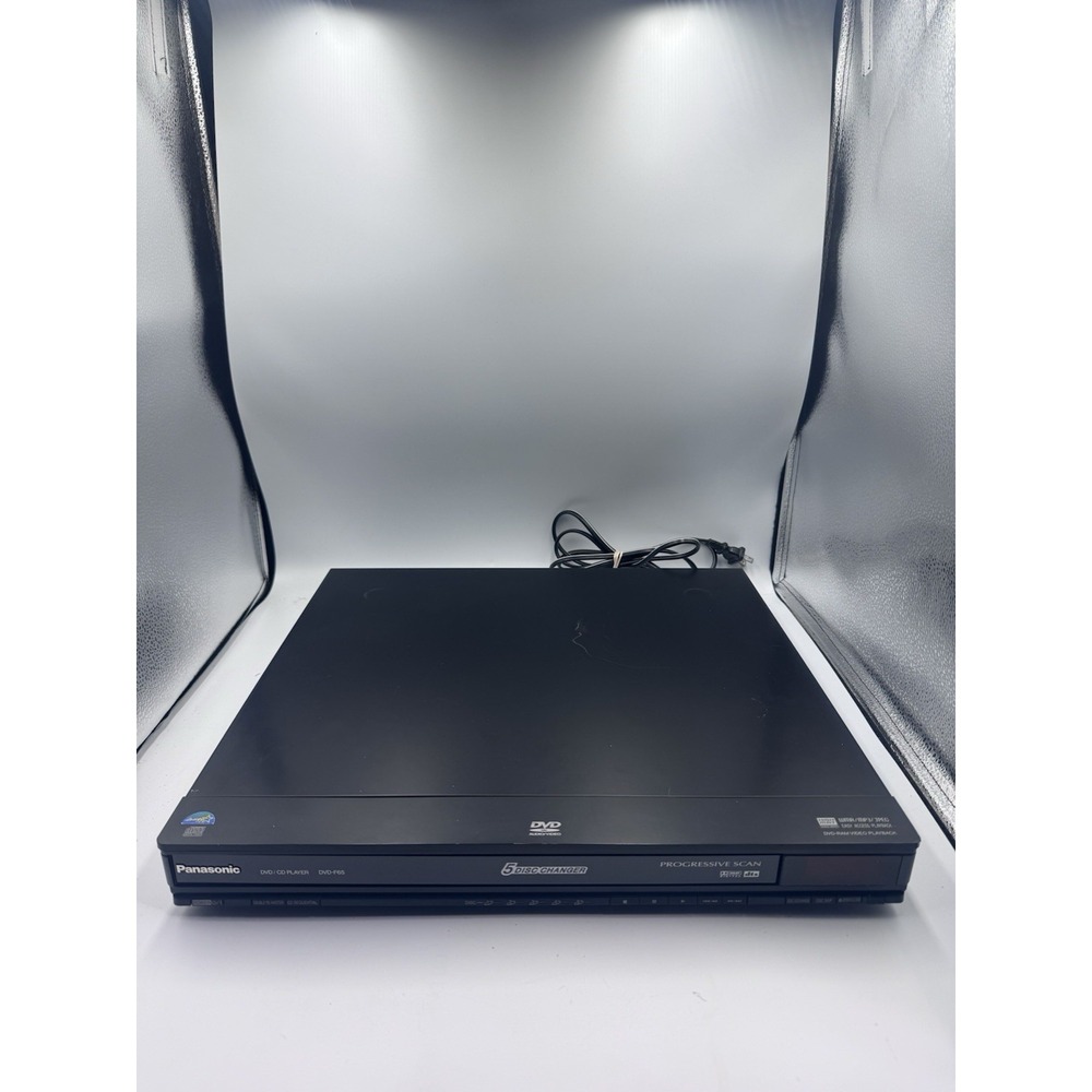 Panasonic DVD-F65 Ultra Slim DVD CD 5 Disc Changer Player Dolby No Remote TESTED